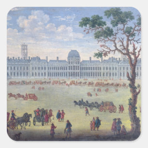 Adesivo Quadrado Vista imaginária do Tuileries