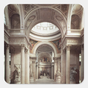 Adesivo Quadrado Vista interior, 1764-1812