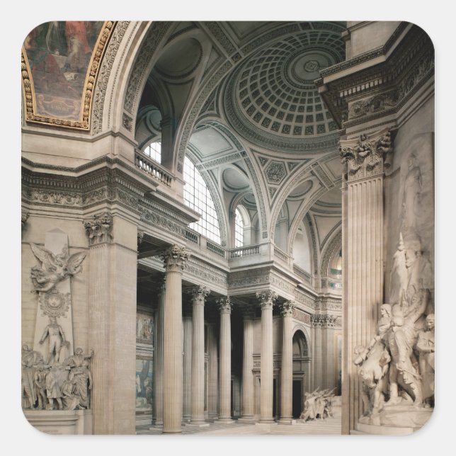 Adesivo Quadrado Vista interior, 1764-1812 (Frente)