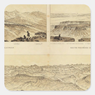 Adesivo Quadrado Vistas panorâmicas