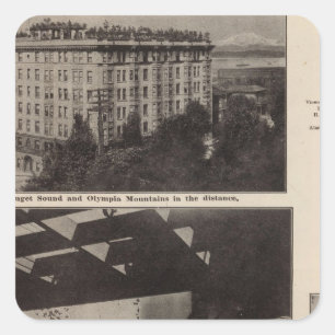 Adesivo Quadrado Vistas, Seattle