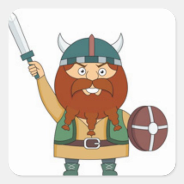 Adesivo Quadrado Visualização Ilustrada (Frente)