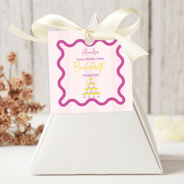 Adesivo Quadrado Viúva Antes dos Votos Fim de Semana de Despedida d (Criador carregado)