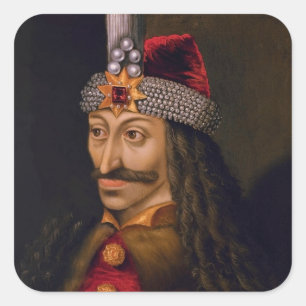 Adesivo Quadrado Vlad Tepes: Impaler, Dracula Dragão Príncipe Voivo