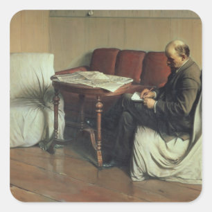 Adesivo Quadrado Vladimir Lenin em Smolny, 1930
