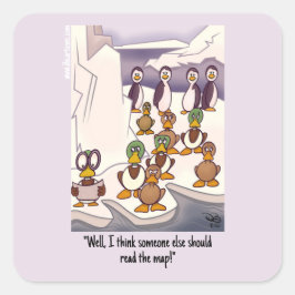 Adesivo Quadrado Voando para o Sul