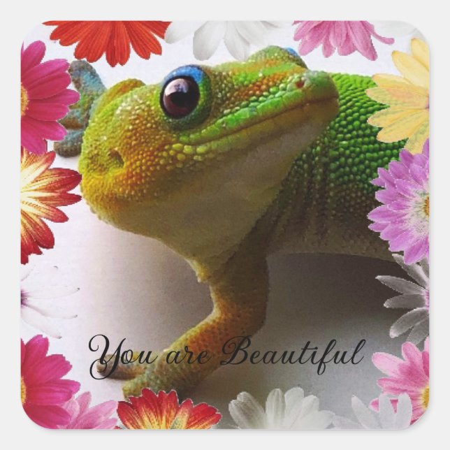 Adesivo Quadrado Você é linda (Frente)