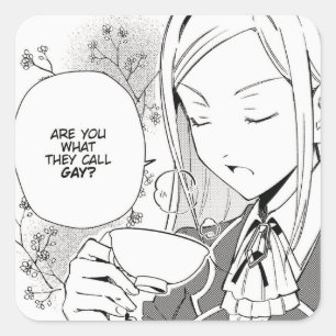 Adesivo Quadrado Você É O Que Eles Chamam De Gay?   WataOshi  