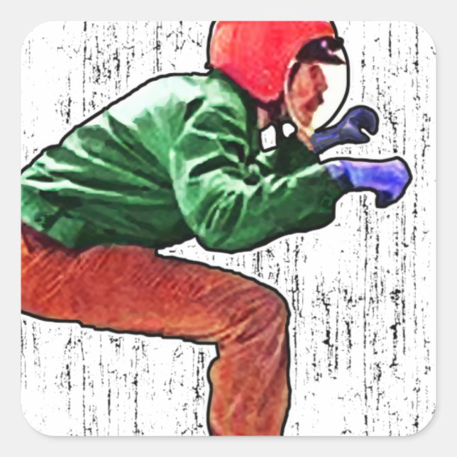 Adesivo Quadrado Você É O Que Você Estila - Status Do Estilo De Mot (Frente)