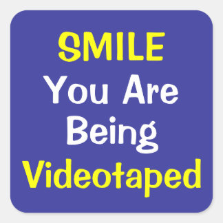 Adesivo Quadrado Você Está Sendo Observado!