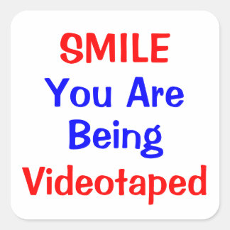 Adesivo Quadrado Você Está Sendo Observado!