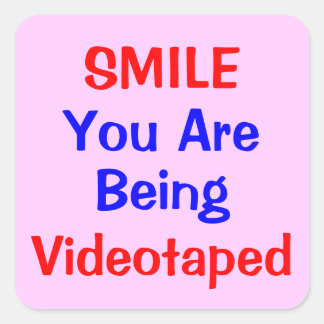Adesivo Quadrado Você Está Sendo Observado!