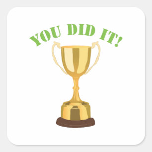 Adesivo Quadrado Você fê-lo