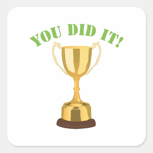 Adesivo Quadrado Você Fez (Frente)