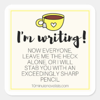 Adesivo Quadrado Você foi avisado!