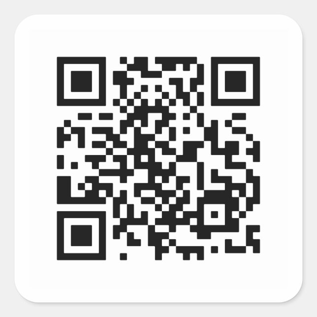 Adesivo Quadrado Você Me Casado? Código QR (Frente)