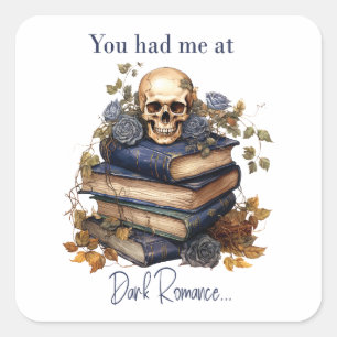 Adesivo Quadrado Você me conquistou com Dark Romance