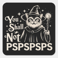 Você Não Deve PSPSPSPS Gato Engraçado Mago Pai