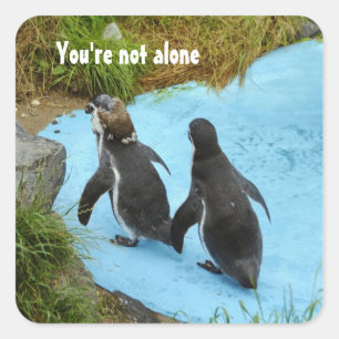 Adesivo Quadrado Você não está sozinho Sticker