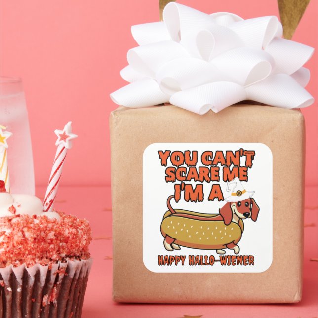 ADESIVO QUADRADO VOCÊ NÃO PODE ME ASSUMIR, EU SOU UM HALLOWIENER FE (Festa)