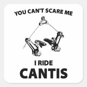Adesivo Quadrado Você não pode me assustar, eu viajo Cantis