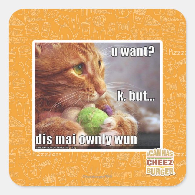 Adesivo Quadrado Você quer? (Frente)