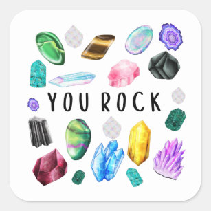 Adesivo Quadrado Você Rock Crystal Stickers