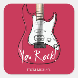 Adesivo Quadrado Você Rock Dia de os namorados Stickers