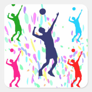 ADESIVO QUADRADO VOLLEYBALL