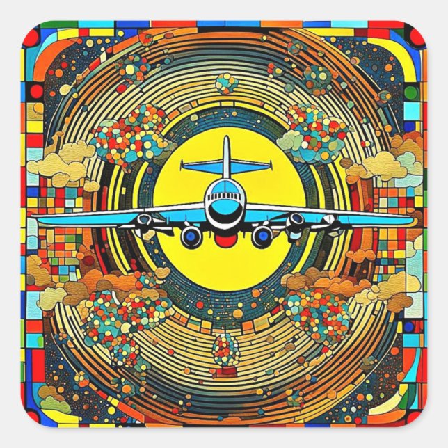 Adesivo Quadrado Volo 15 (Frente)