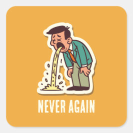 Adesivo Quadrado Vômito