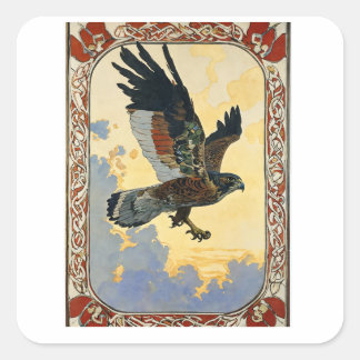 Adesivo Quadrado Voo de aves