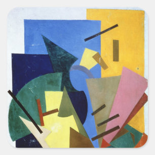 Adesivo Quadrado Voo de um avião, 1916