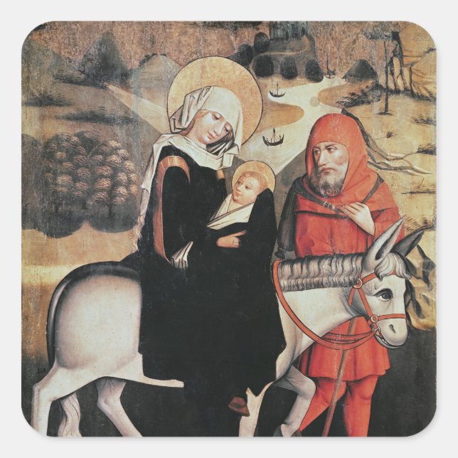 Adesivo Quadrado Voo para o Egito (Frente)