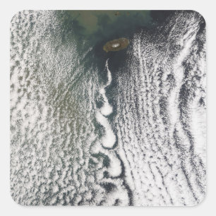 Adesivo Quadrado Vórtices em nuvem de Cheju Do, Coreia do Sul