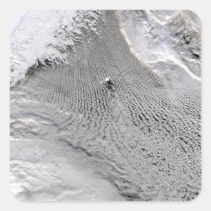 Adesivo Quadrado Vórtices em nuvem na Ilha Jan Mayen