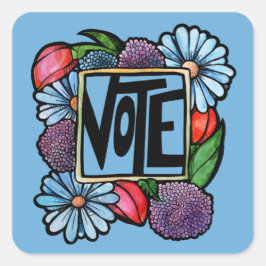 ADESIVO QUADRADO VOTAÇÃO