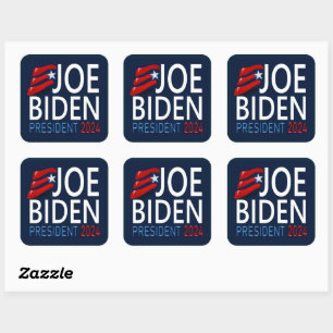 Adesivo Quadrado Votação Joe Biden Presidente 2024