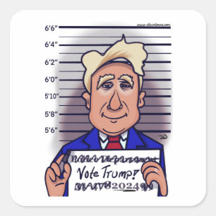 Adesivo Quadrado Votar Trump
