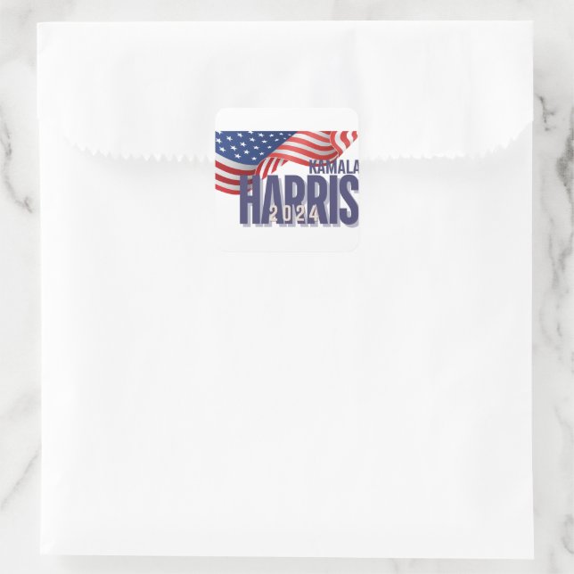 Adesivo Quadrado Vote Harris Eleição 2024 (Bolsa)