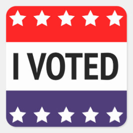 Adesivo Quadrado Votei