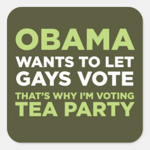 Adesivo Quadrado Voto dos gay