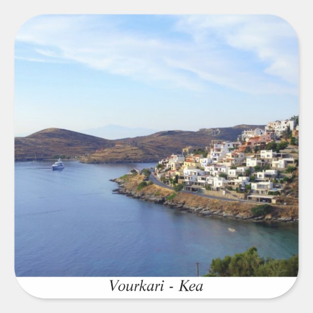 Adesivo Quadrado Vourkari - Kea (Frente)