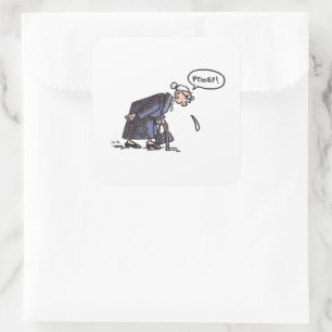 Adesivo Quadrado Vovó cuspindo!