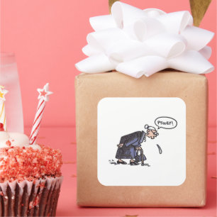 Adesivo Quadrado Vovó cuspindo!