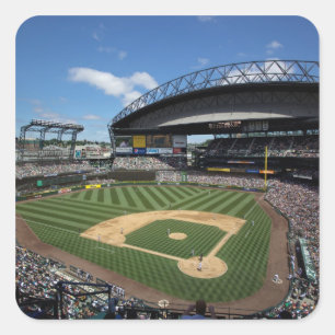 Adesivo Quadrado WA, Seattle, Safeco Field, basebol dos Mariners