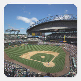 Adesivo Quadrado WA, Seattle, Safeco Field, basebol dos Mariners