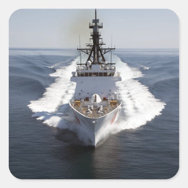 Adesivo Quadrado Waesche do cotter da Guarda costeira dos EUA (Frente)