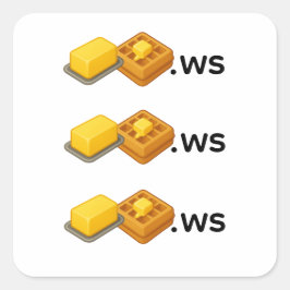 Adesivo Quadrado Waffle de Manteiga