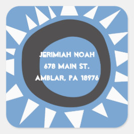 Adesivo Quadrado Wall Ocidental Israel ReturnAddress Sticker Seal